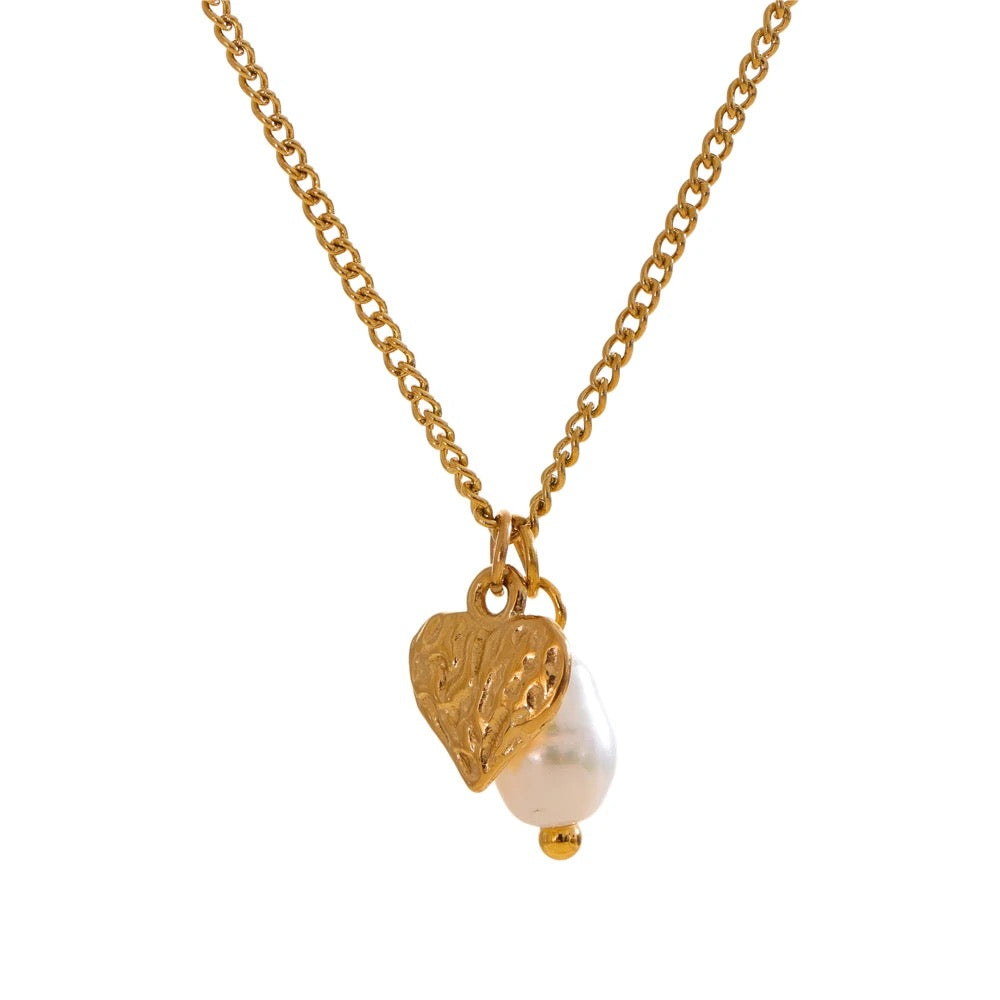 Pearl Heart Necklace