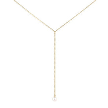 Load image into Gallery viewer, Dainty Pearl Lariat